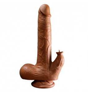 MIZZZEE - Warrior Heating Thrusting Licking Realistic Dildos Vibrator (L:21.5cm - D:3.8cm)